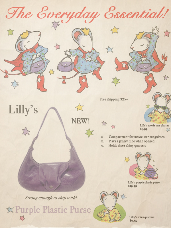 Preview of Lilly's Purple Plastic Purse